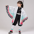 Butterfly Kimono Jacket Costume Five Piece Anime Set with Belt and Leg Wraps