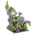 Halloween Magnetic Tiles Building Blocks Set with Pumpkin House and Spooky Figures