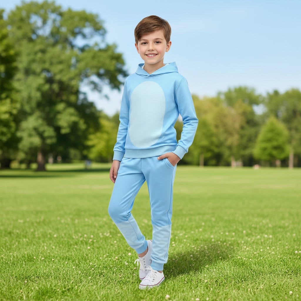 Kids Halloween Character Costume and Mask Set with Hooded Top Joggers Gloves