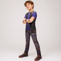 Kids Witch Character Costume with All Over Printed Design and Ribbed Cuffs