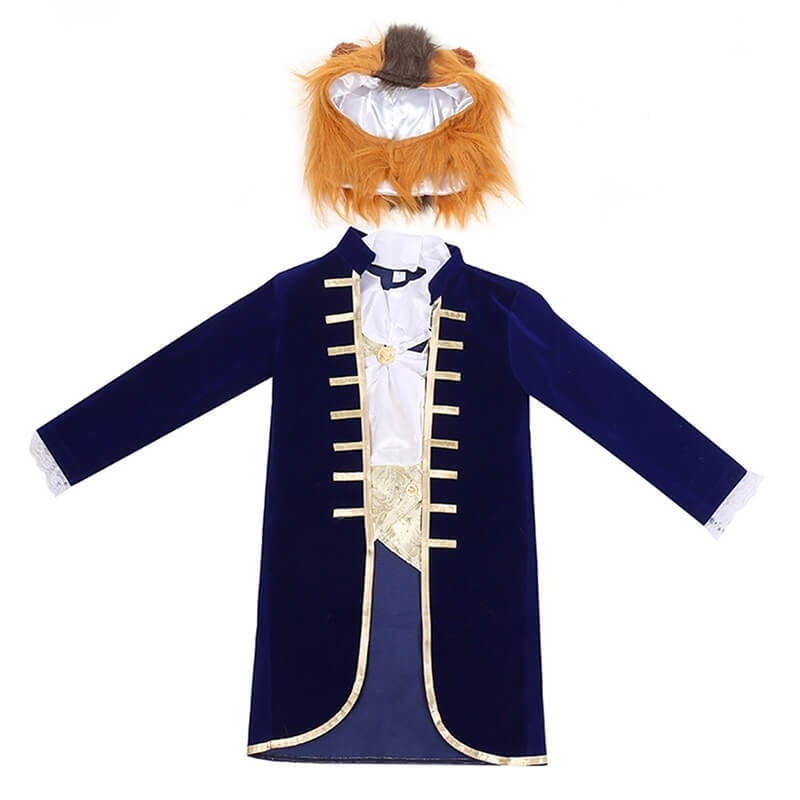 Kids Halloween Costumes Animal Dress Up Set with Plush Sherpa Hood Mittens and Shoe Covers