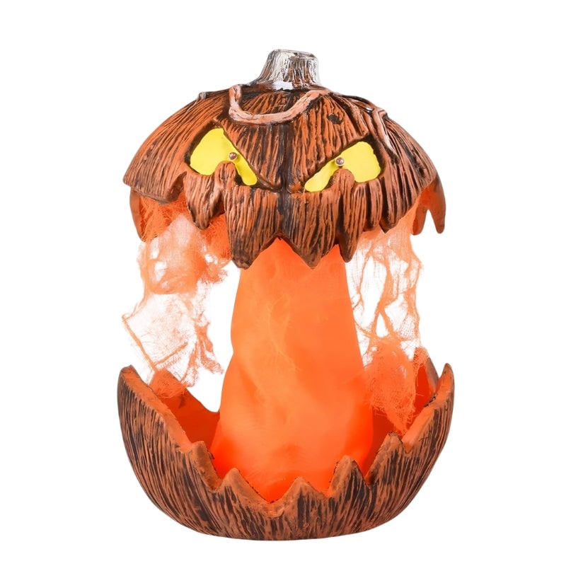 Light Up Jack O Lantern Pop Up Pumpkin Decoration with Glowing LED Eyes