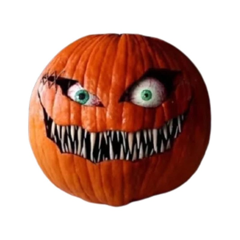 Animatronic Jack O Lantern Pumpkin Prop with Moving Eyes for Spooky Displays
