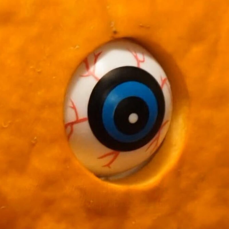Animatronic Jack O Lantern Pumpkin Prop with Moving Eyes for Spooky Displays