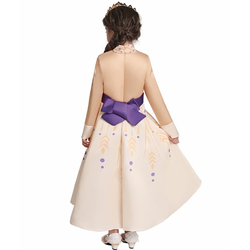Kids Halloween Costumes Princess Dress Up Set with Tiara Scepter and Gloves for Girls