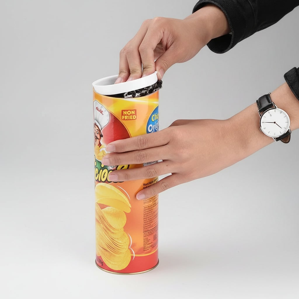 Snake in a Can Prank Toy Halloween Accessories with Spring Loaded Jumping Surprise