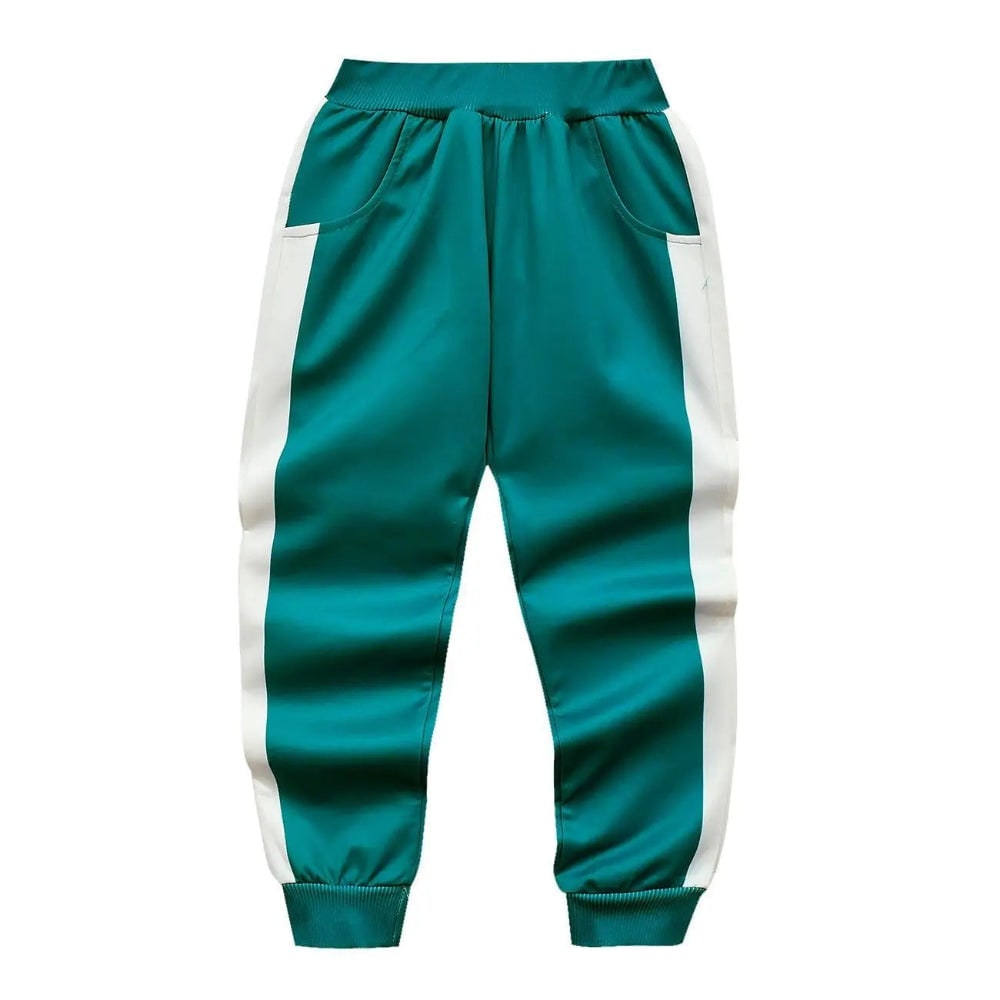Kids Halloween Costumes Teal Tracksuit Three Piece Set with Jacket Pants and Top