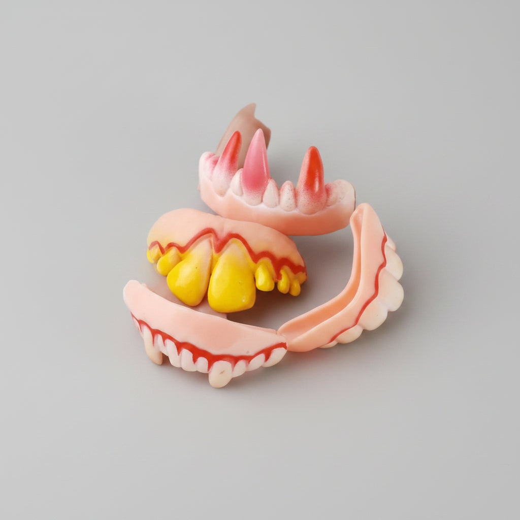 Vampire Halloween Costume Snap On Fangs and False Teeth for Kids Dress Up