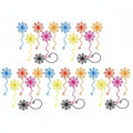 Sticky Stretchy Spiderweb Halloween Window Decorations Party Favors with Wavy Tails