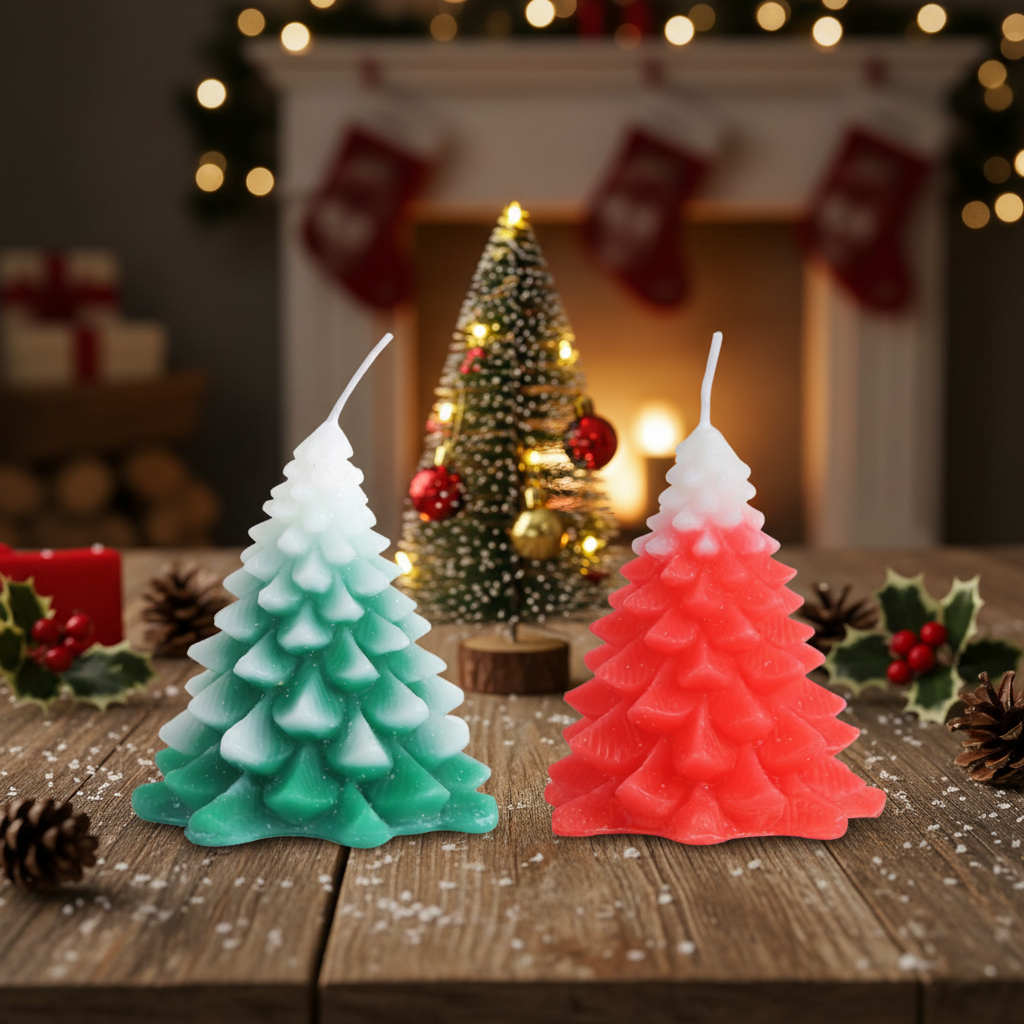 Christmas Ornaments Silicone Mould 3D for Resin Candles and Soap