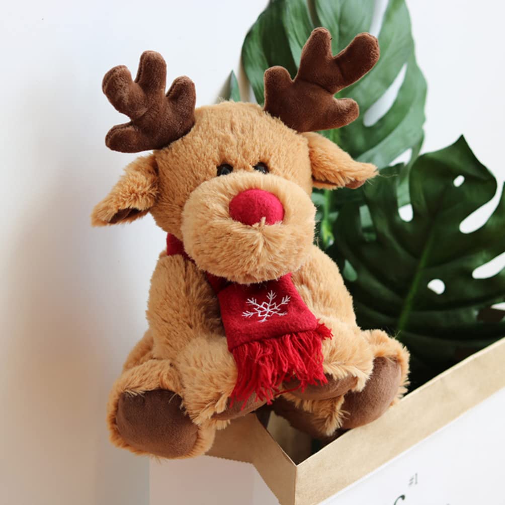 Christmas Decorations Reindeer Plush in Soft Fabric for a Child's Room