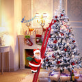 Christmas Decorations Santa that Climbs a Ladder with Music and Lights