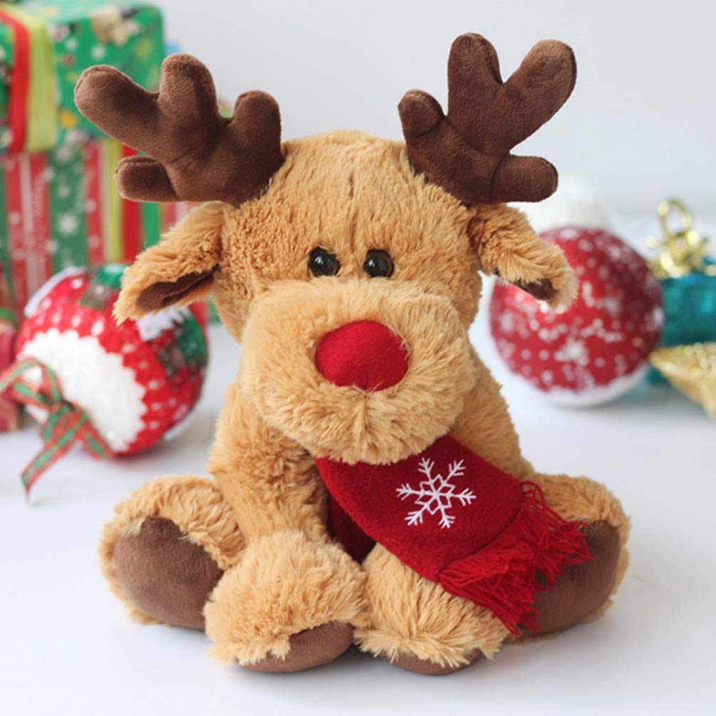 Christmas Decorations Reindeer Plush in Soft Fabric for a Child's Room