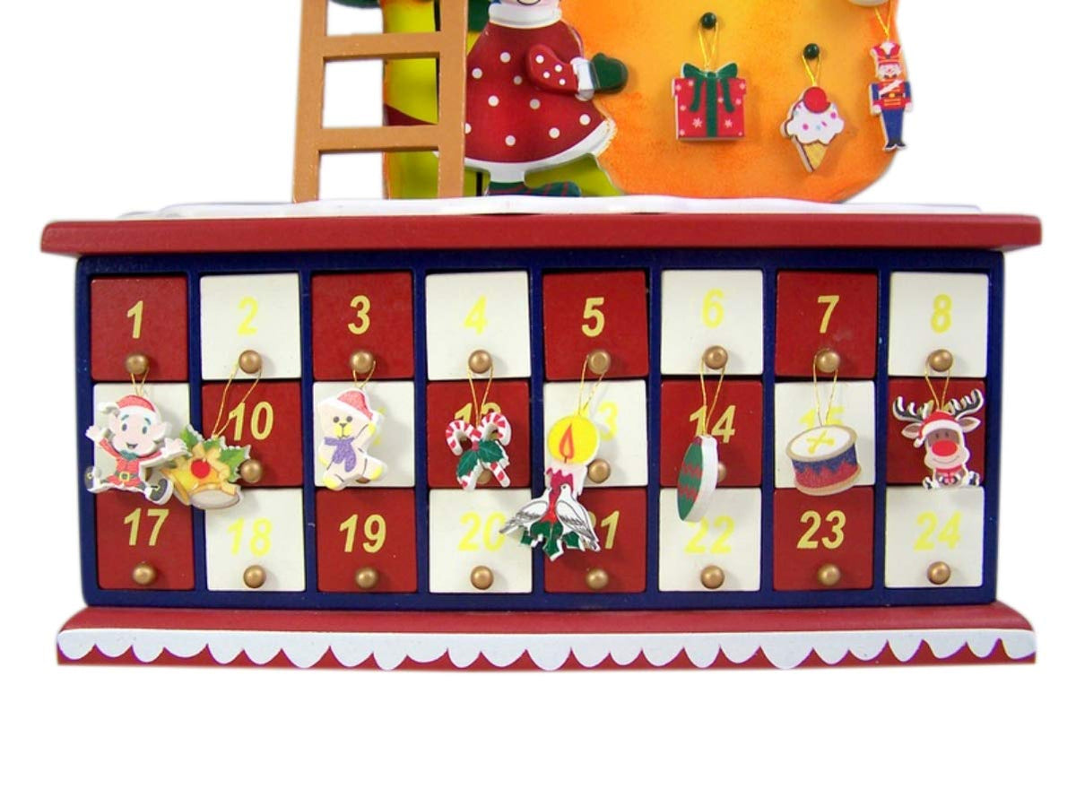 Advent Calendar Tree Shaped with 24 Drawers to Refill