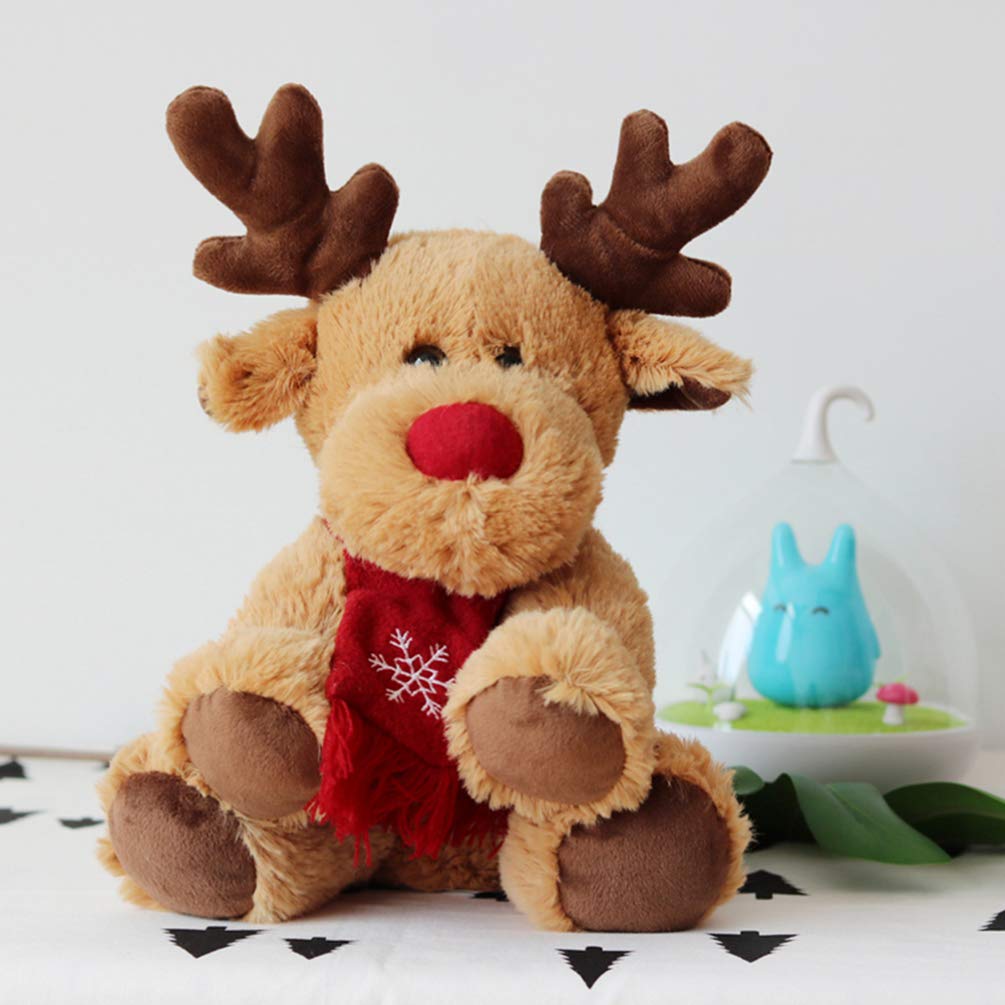 Christmas Decorations Reindeer Plush in Soft Fabric for a Child's Room