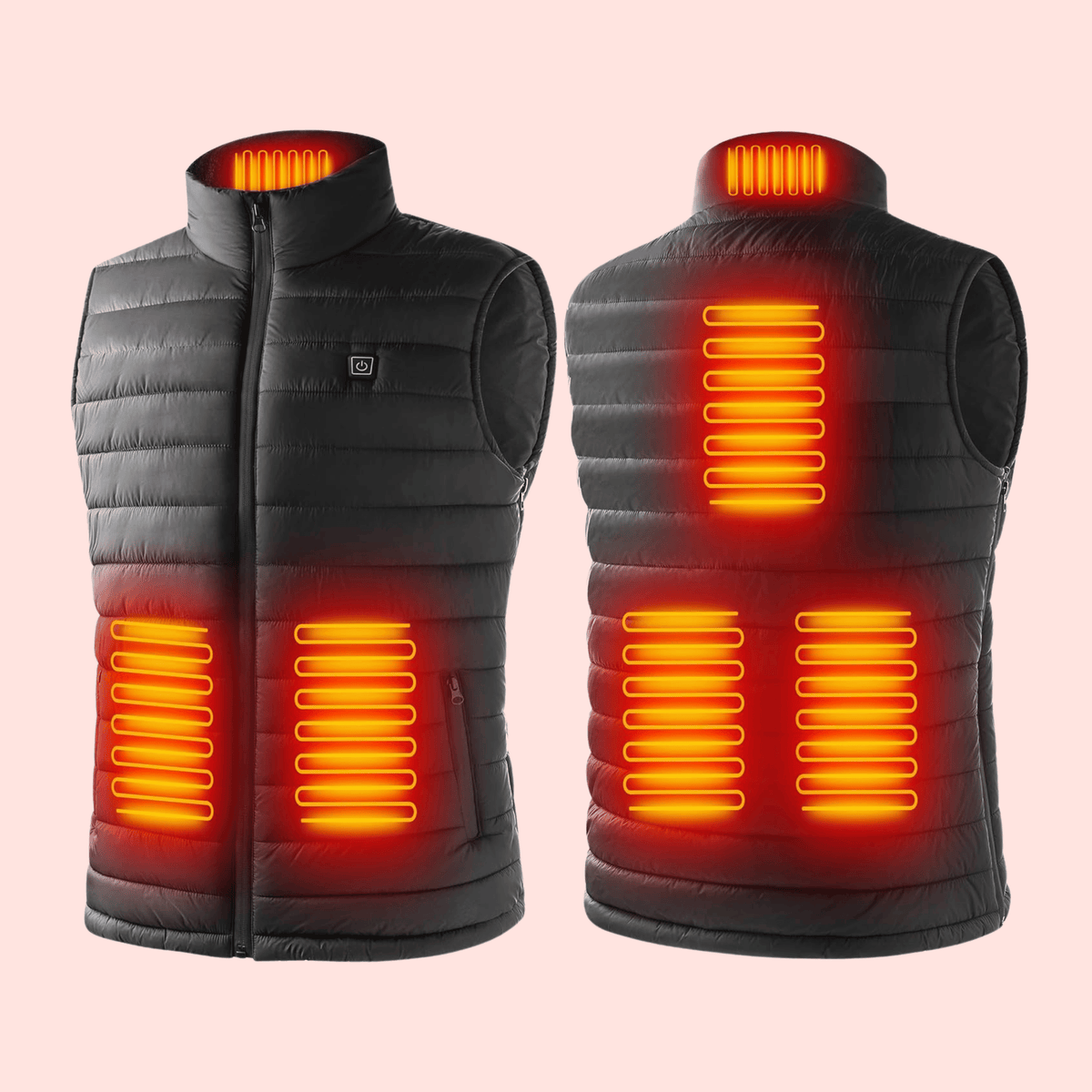 Heated Body Warmer Men's Gilet Lightweight Heated Vest with Adjustable Heat Zones
