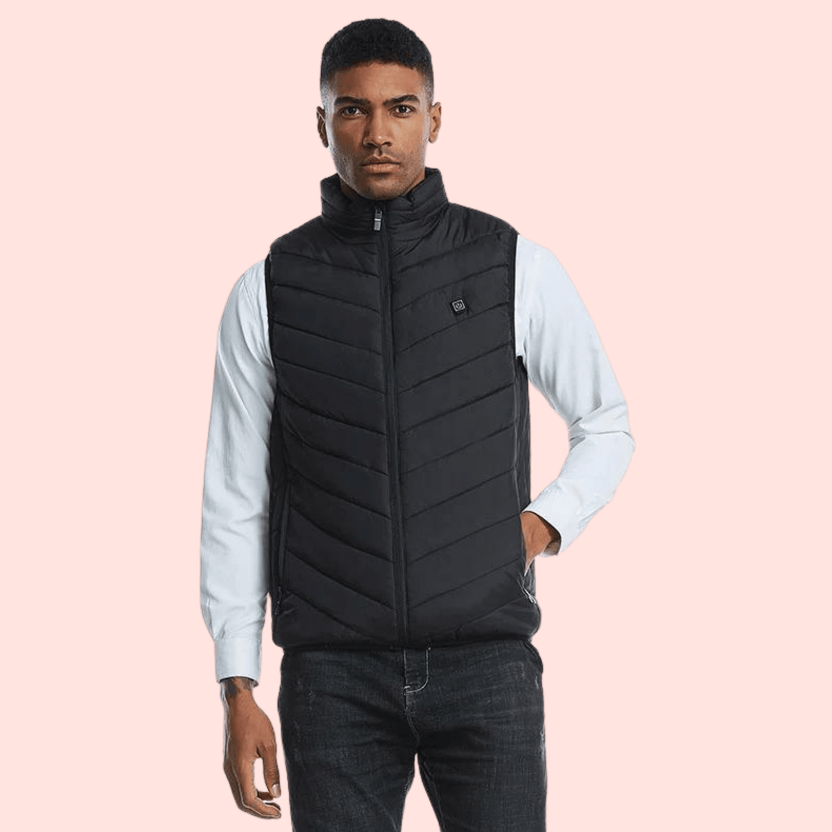 Heated Body Warmer Men's Gilet Lightweight Heated Vest with Adjustable Heat Zones