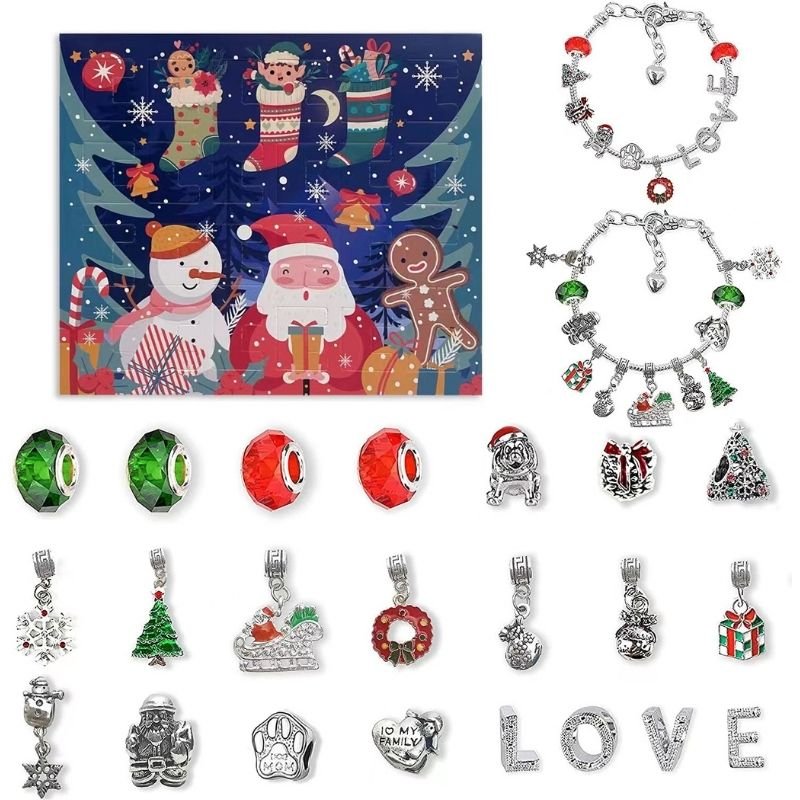 Advent Calendar Bracelet Beads in Seven Themed Sets