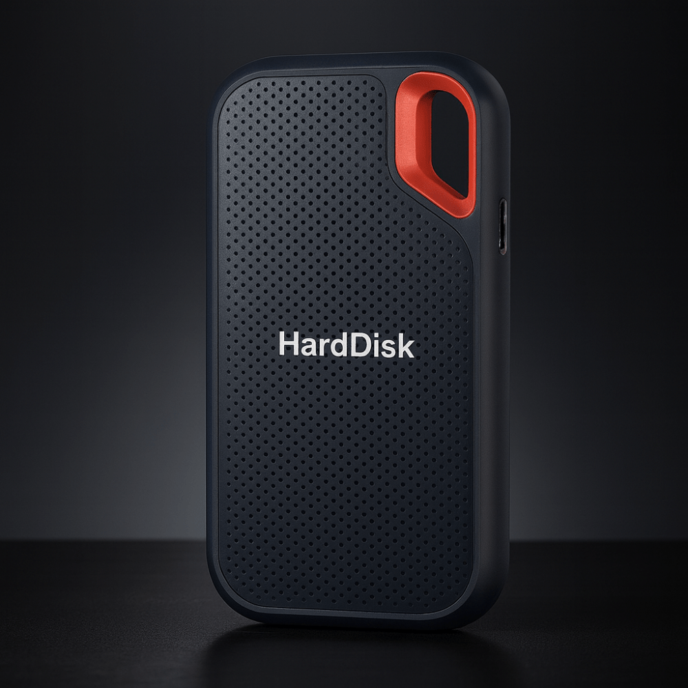 SSD External Hard Drive Portable Shockproof Storage with USB 3.2 Type C and Metal Case