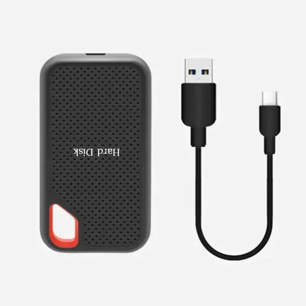SSD External Hard Drive Portable Shockproof Storage with USB 3.2 Type C and Metal Case