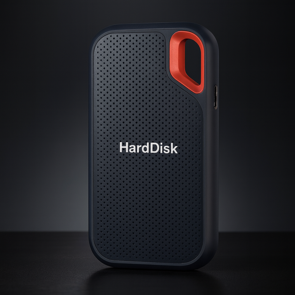 External Solid State Drive Portable SSD with Lanyard Loop and USB-C for PC and Laptop