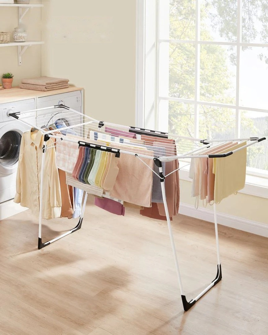 Laundry Clothes Airer Foldable Winged Airer with 18m of Hanging Space in Steel