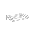 Wall Mounted Airer Expandable Accordion Clothes Airer with 9 Steel Rods