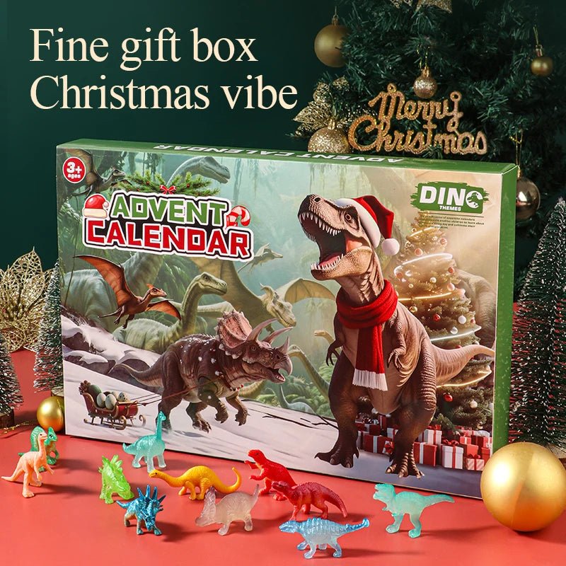 Advent Calendar Dinosaurs with 24 Toys and Fossils for Ages 4 Up