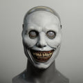 Horror Halloween Costumes Latex Mask with Light Up LED Eyes and Adjustable Strap