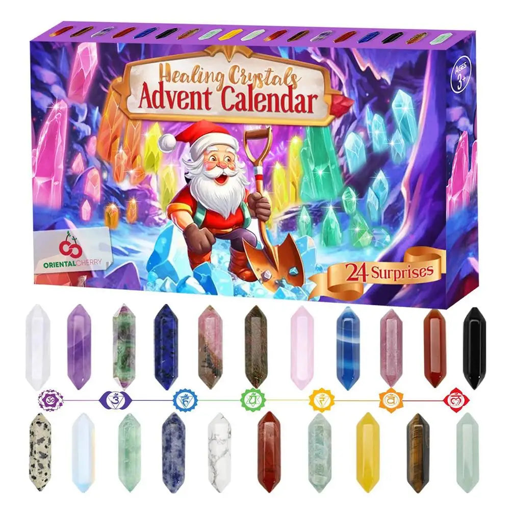 Advent Calendar Crystals with 24 Selected Gemstones