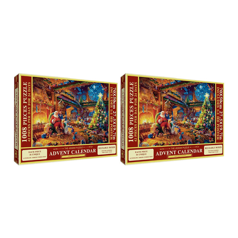 Advent Calendar Jigsaw 1008 Pieces to a 70 x 50 cm Picture