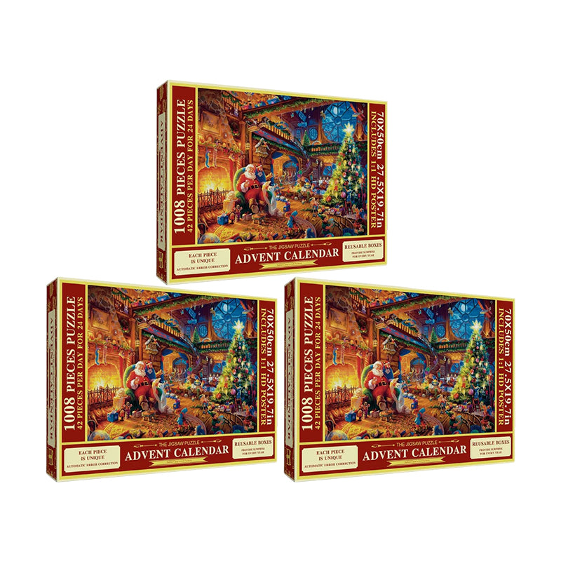 Advent Calendar Jigsaw 1008 Pieces to a 70 x 50 cm Picture