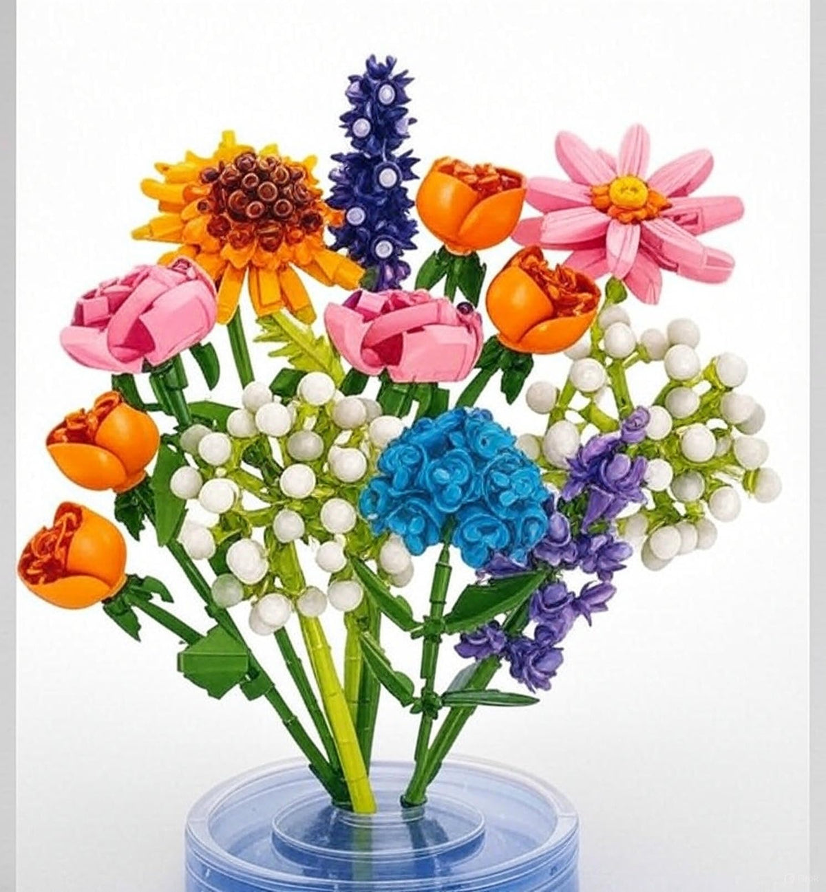 Advent Calendar Building Blocks that Build a Flower Bouquet