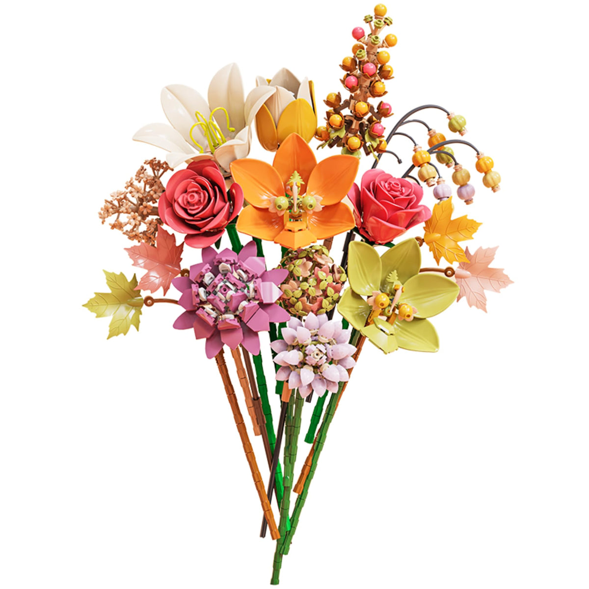 Advent Calendar Building Blocks that Build a Flower Bouquet