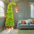 Artificial Christmas Tree Slim Floor Standing with Its Own Base and No Cables