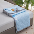 Cooling Blanket Lightweight Summer Cover for Bed and Sofa in Five Cool Shades