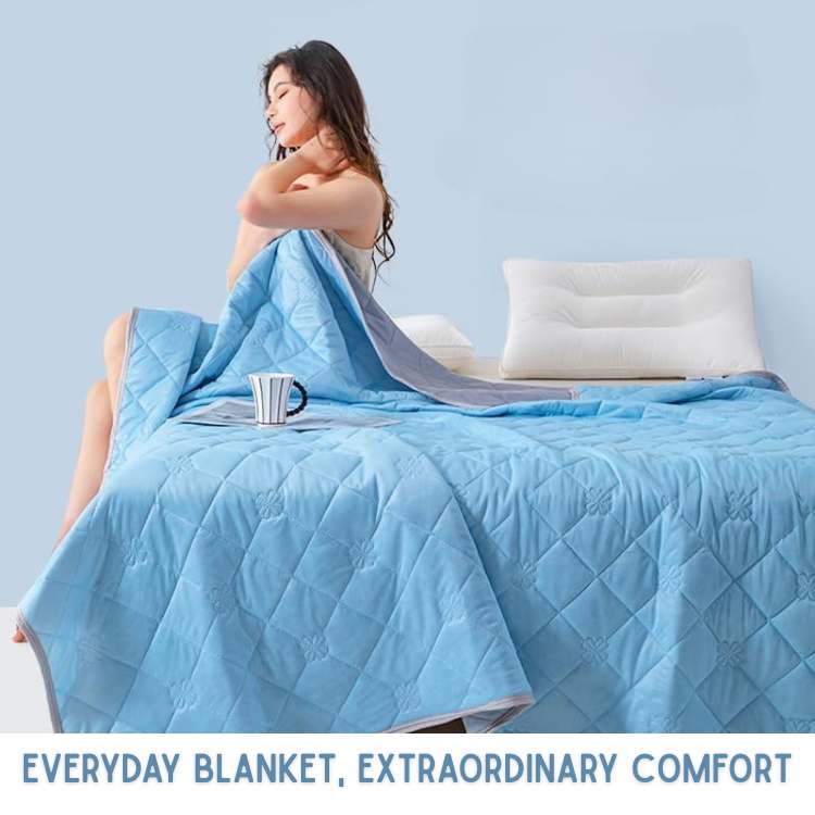 Cooling Blanket Lightweight Summer Cover for Bed and Sofa in Five Cool Shades