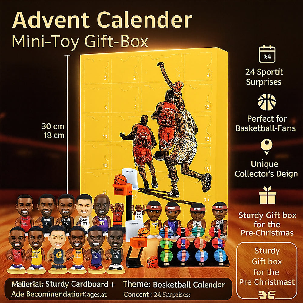 Advent Calendar Basketball Mini Figures for a Collector Set