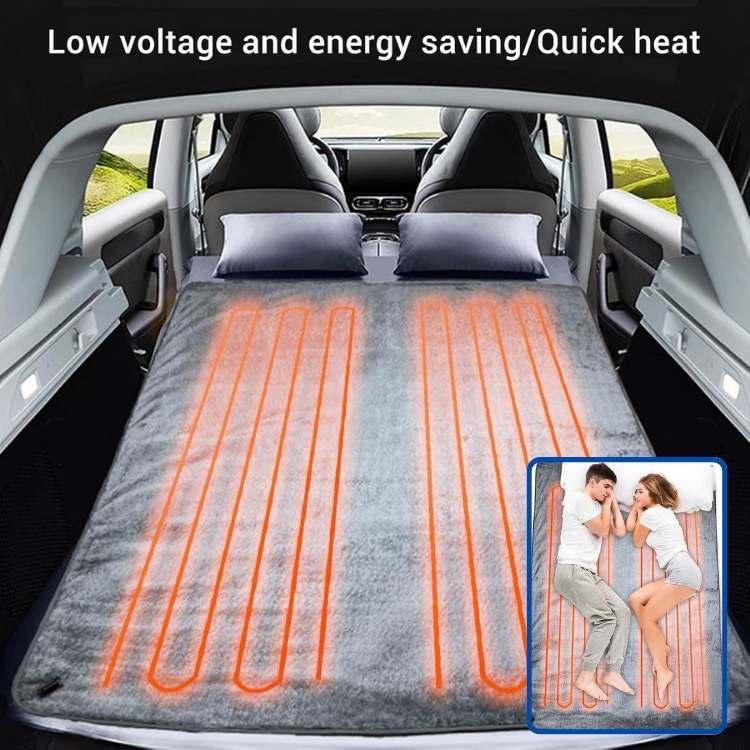 Electric Blanket Heated Travel Throw with Compact Fold and Adjustable Warmth