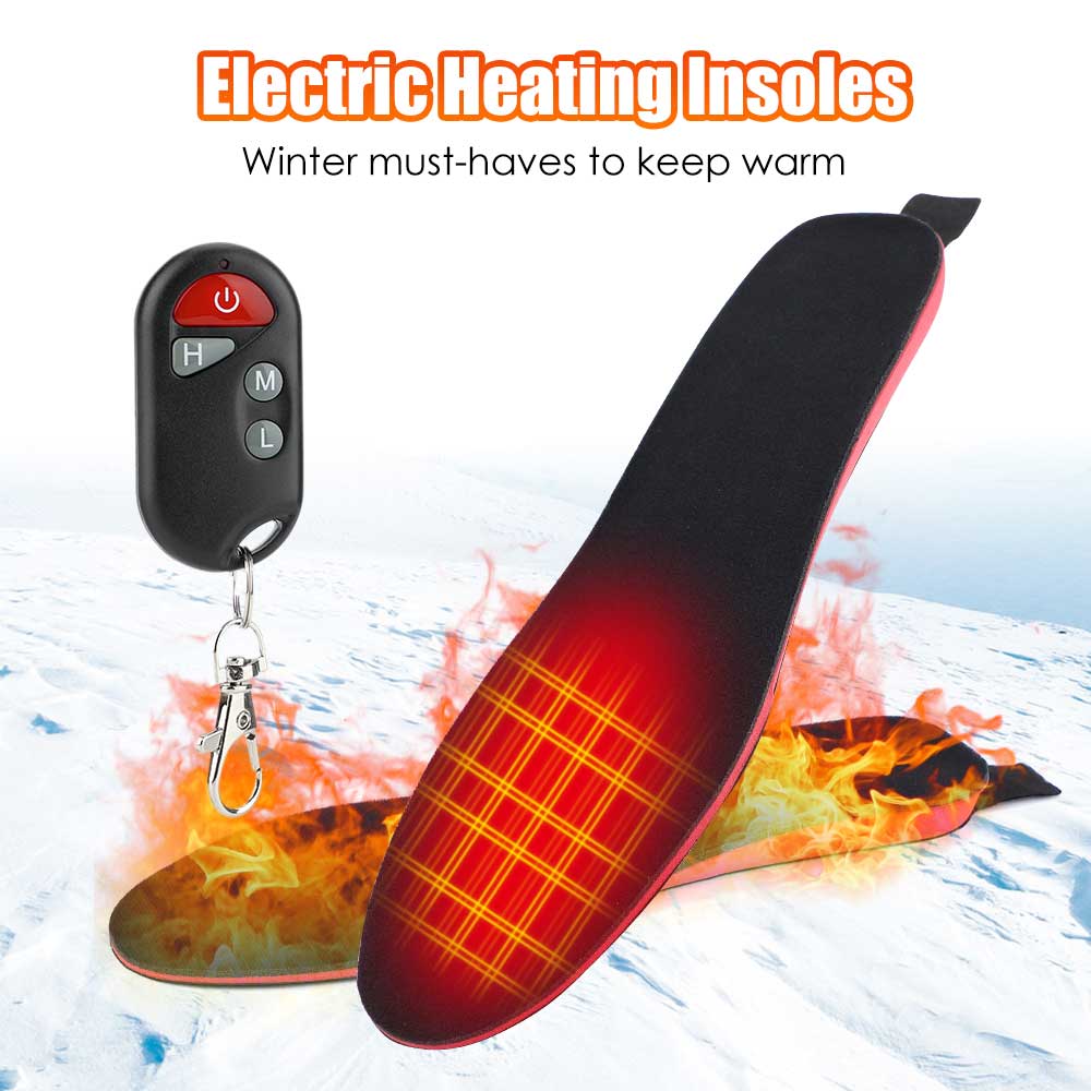 Electric Warming Foot Insoles Unisex Heated Insoles for Cold Weather and Outdoor Work