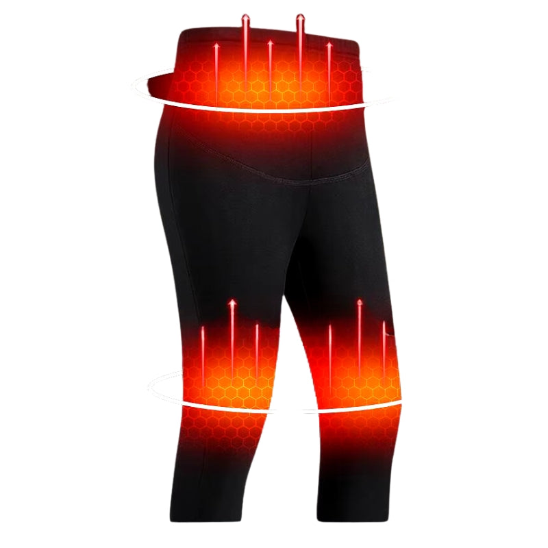 Heated Thermal Underwear Unisex Rechargeable Base Layer with Adjustable Heat Zones