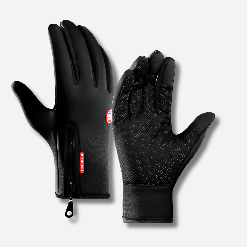 Heated Cycling Gloves Unisex Winter Gloves with Fleece Lining and Touchscreen Fingertips
