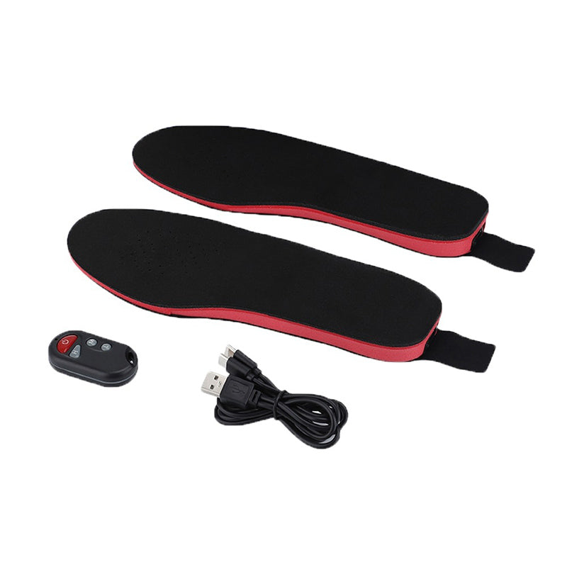 Heated Insoles Wireless Rechargeable Foot Warmers with Remote Control and Trim to Fit