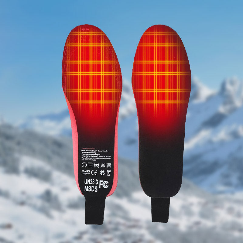 Heated Insoles Wireless Rechargeable Foot Warmers with Remote Control and Trim to Fit