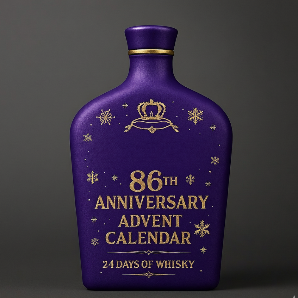 Advent Calendar Whiskey Style with 24 Decorative Bottles and No Alcohol