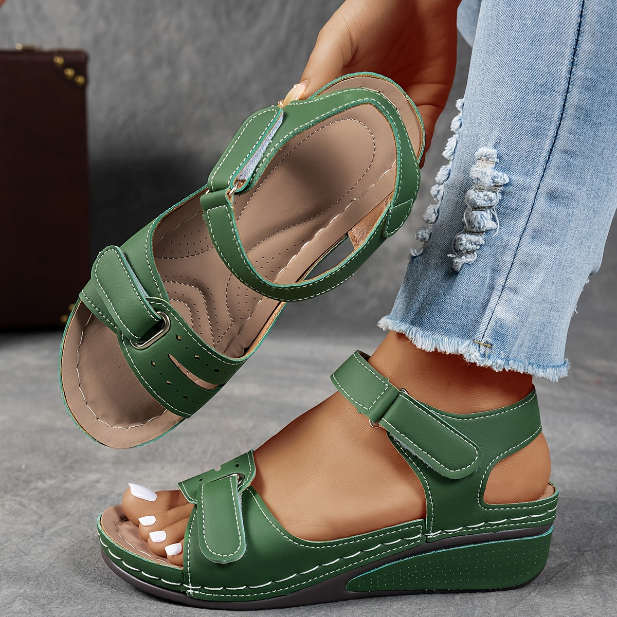 Orthopedic Sandals for Women with Adjustable Straps and Cushioned Insoles for All Day Wear