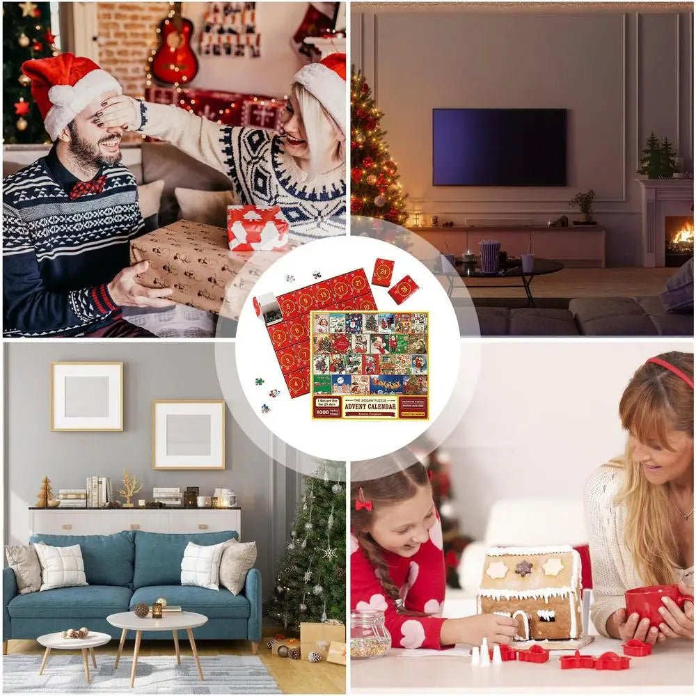 Advent Calendar Puzzle 1000 Pieces Added Day by Day